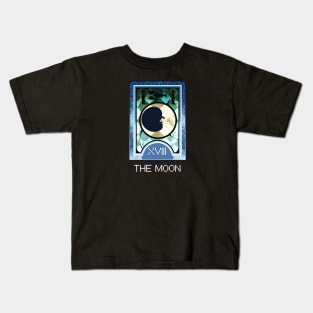 The Moon Arcana Tarot Card Kids T-Shirt